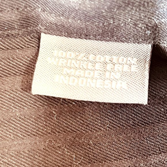 Kenneth Cole reaction black long sleeve shirt 17.5 34/35 slim fit - Picture 7 of 7